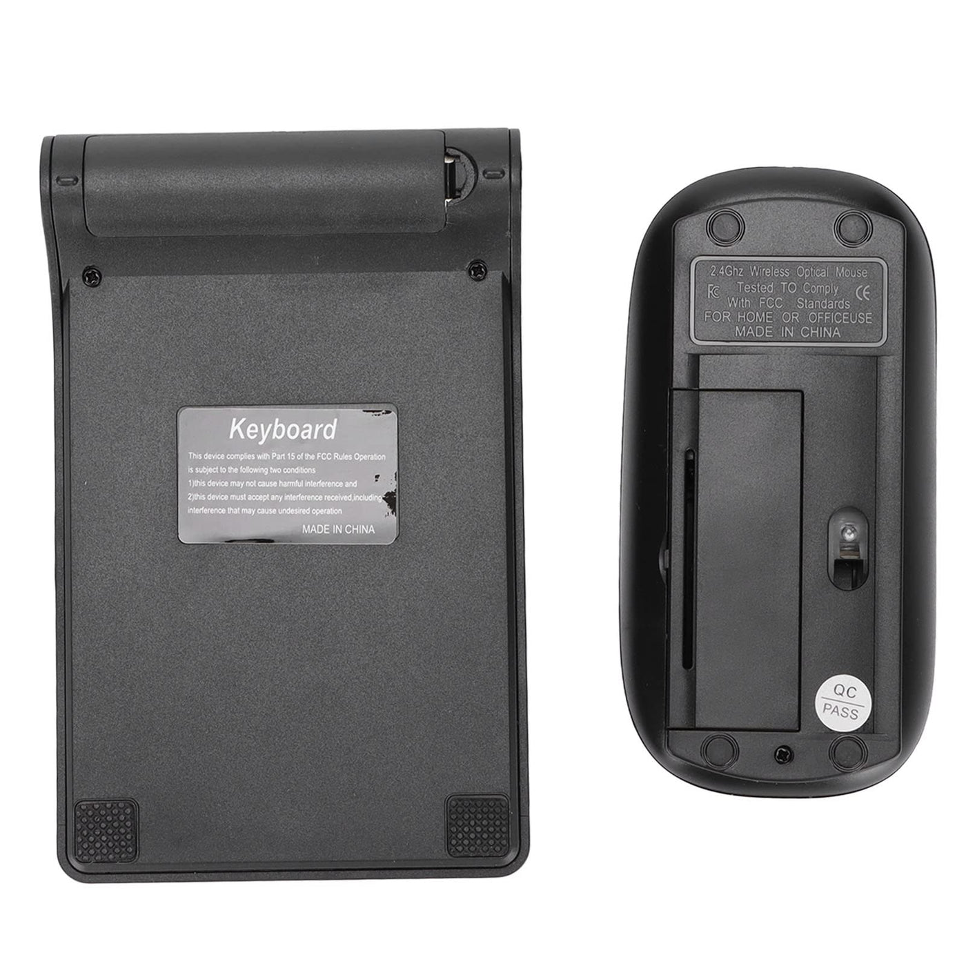 lyrlody Kabelloses Nummernblock-Maus-Set, 2,4GHz-Technologie, 1200 DPI, Nummernblock Nummernblock Maus Combo für Heim, Büro, Reisen, Win 10, mit USB