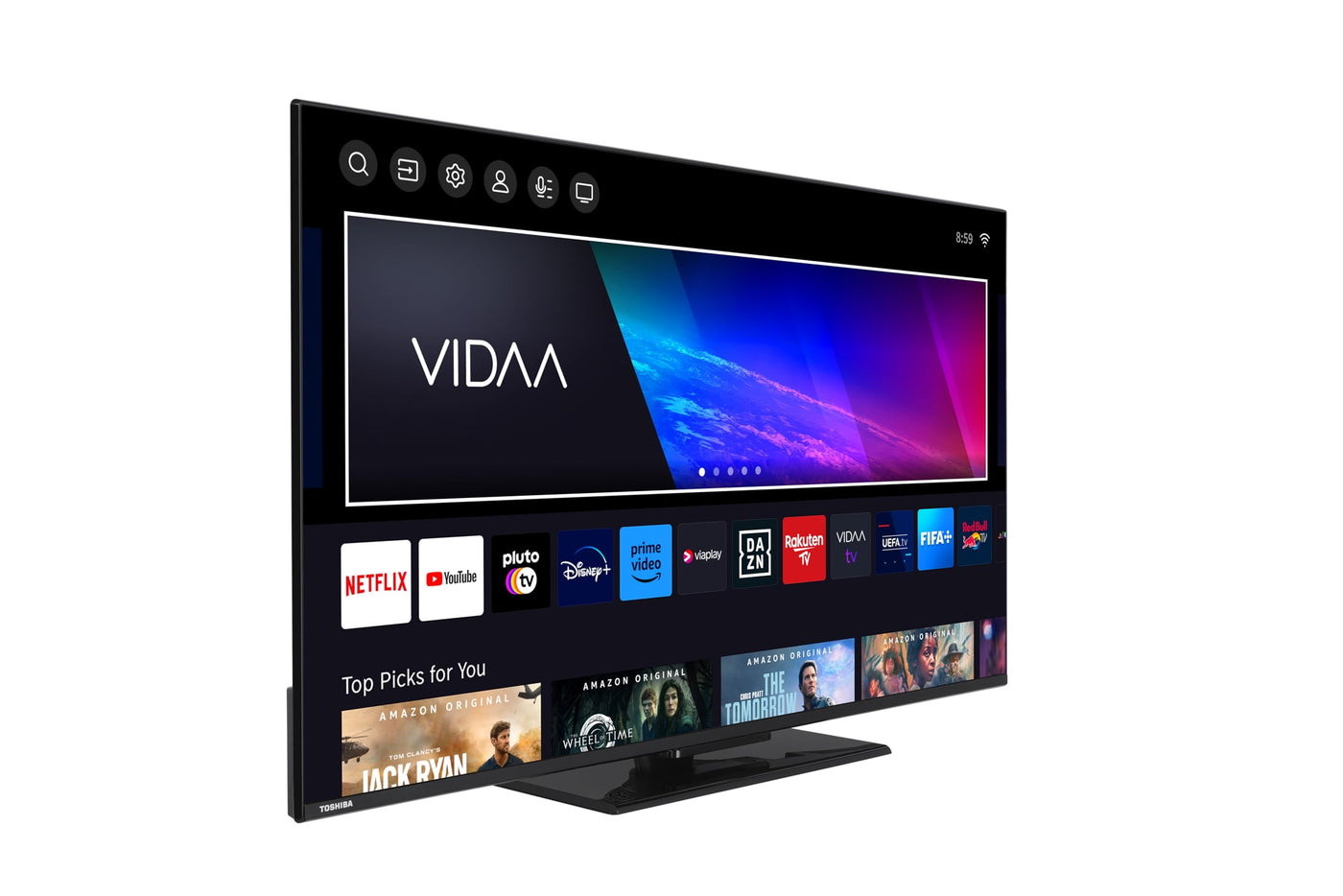 Toshiba 50UV3463DA LED-Fernseher, 127 cm (50 Zoll), 4K Ultra HD, Smart TV, VIDAA OS, Dolby Vision HDR, Dolby Audio