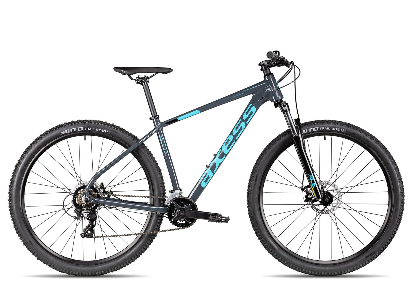Axess Sandee Mountainbike | MTB-Hardtail | 14-Gang Schaltung | Mechanische Scheibenbremsen, Farbe:Grey, Rahmengröße:21 Zoll, Laufradgröße:29 Zoll