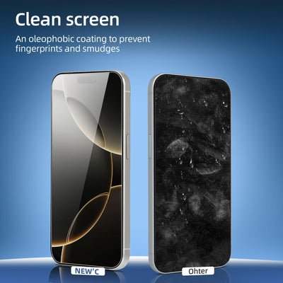 NEW'C 3 Stück, Panzer Schutz Glas für iPhone 16 Pro Max (6,9"), Frei von Kratzern, 9H Härte, HD Displayschutzfolie, 0.33mm Ultra-klar, Ultrabeständi