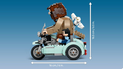 LEGO Harry Potter Hagrids und Harrys Motorradtour – Spielzeug mit Motorrad, Beiwagen & Eule Hedwig – Mit Minifiguren zum Sammeln – Kreatives Geschenk für Mädchen und Jungen ab 9 Jahren – 76443