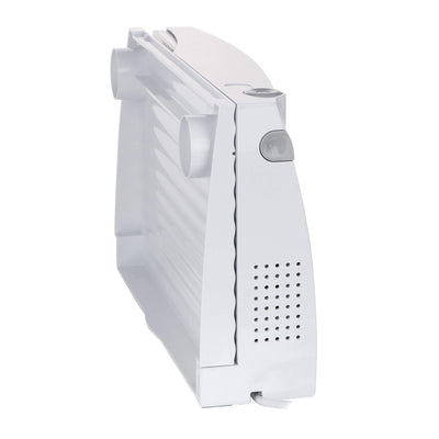 Emerio Allesschneider"Made in EU" MS-125000, Edelstahl Messereinheit in Deutschland produziert, einstellbar 0-17mm, BPA frei, platzsparend klappbar, mit Sicherheitsschalter, Eco 100Watt, Weiß