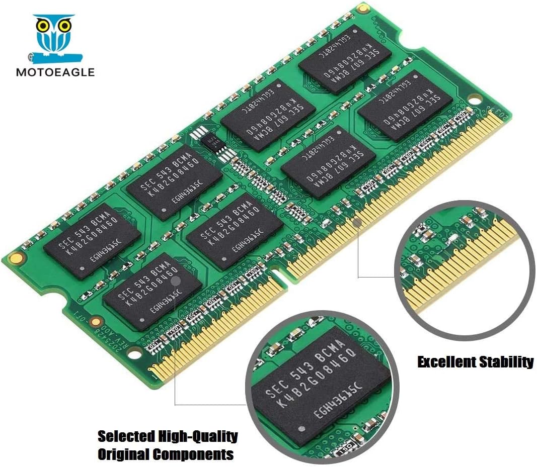 Motoeagle 8GB (2x4GB) PC3 8500S DDR3 1067 1066MHz SODIMM RAM für Laptop,Apple MacBook Pro, iMac, Mac Mini (Late 2008, Early/Mid/Late 2009, Mid 2010) Arbeitsspeicher Upgrade Kit