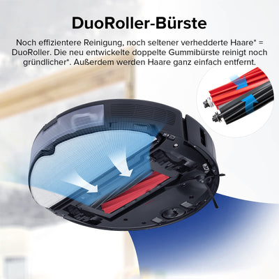 roborock S8 Saugroboter mit Doppelbürste & 6000Pa & 3D strukturierte leichte Hindernisvermeidung Staubsauger Roboter Kompatibel mit Alexa für Tierhaare (Upgrade S7)