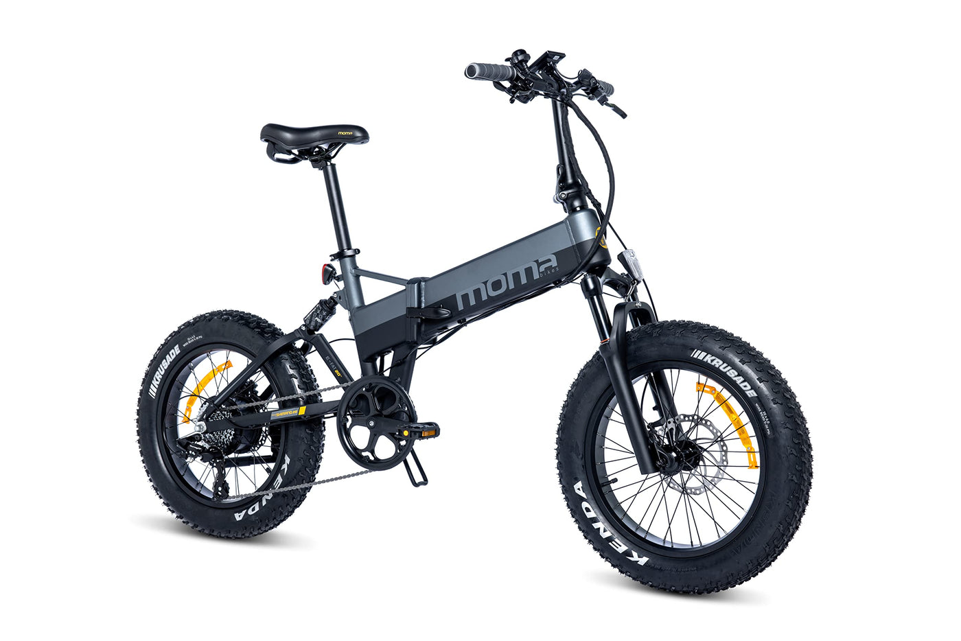 moma bikes Elektrische, E-Fat 20" PRO, Shimano 8 Gänge, Hydraulische Scheibenbremsen, Batterie Ion Lithium integriert und abnehmbar 48V 15Ah
