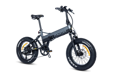 moma bikes Elektrische, E-Fat 20" PRO, Shimano 8 Gänge, Hydraulische Scheibenbremsen, Batterie Ion Lithium integriert und abnehmbar 48V 15Ah