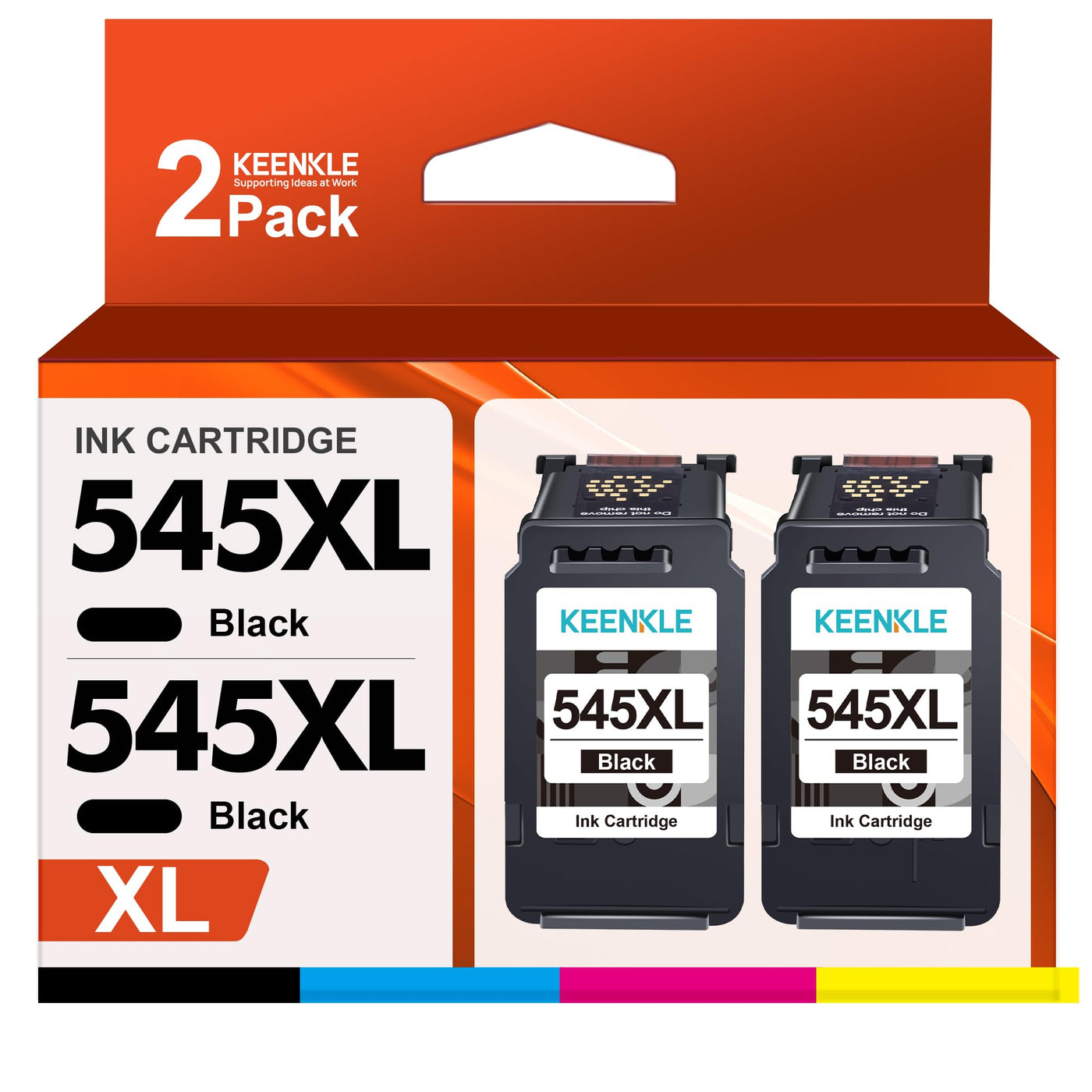 PG-545XL 545 XL Schwarz Druckerpatronen für Canon PG 545 XL 545XL, für Canon Pixma TS3450 MG2550S MG2555S TR4550 TR4551 TS3150 TS3151 MG2950 MG3050 MX490 MX495 iP2850 MG2450 MG3053 Druckers (2er-Pack)