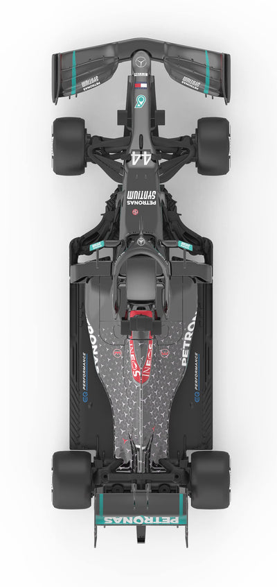 JAMARA Mercedes-AMG F1 W11 EQ Performance 1:18-2,4GHz für Mehrspielerbetrieb, offiziell lizenziert, originalgetreue Lackierung, Inklusive Dekorbogen
