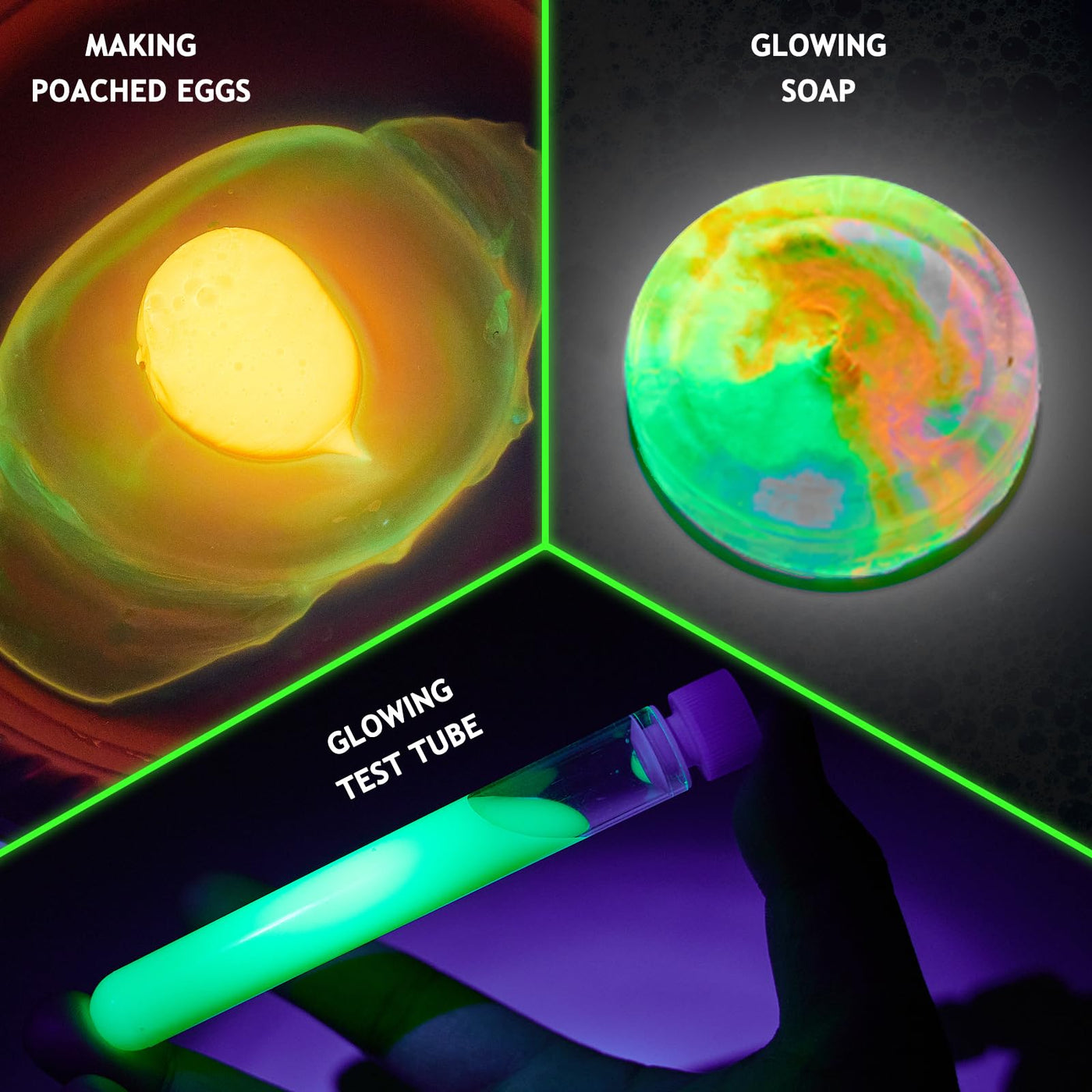 Greek Science 75+ Experimente für Kinder, Glühen im Dunkeln Experimentierkasten mit leuchtenden Reagenzglas, leuchtende Wellen, Bouncy Balls, Weihnachten Geburtstag Geschenk für Mädchen und Jungen