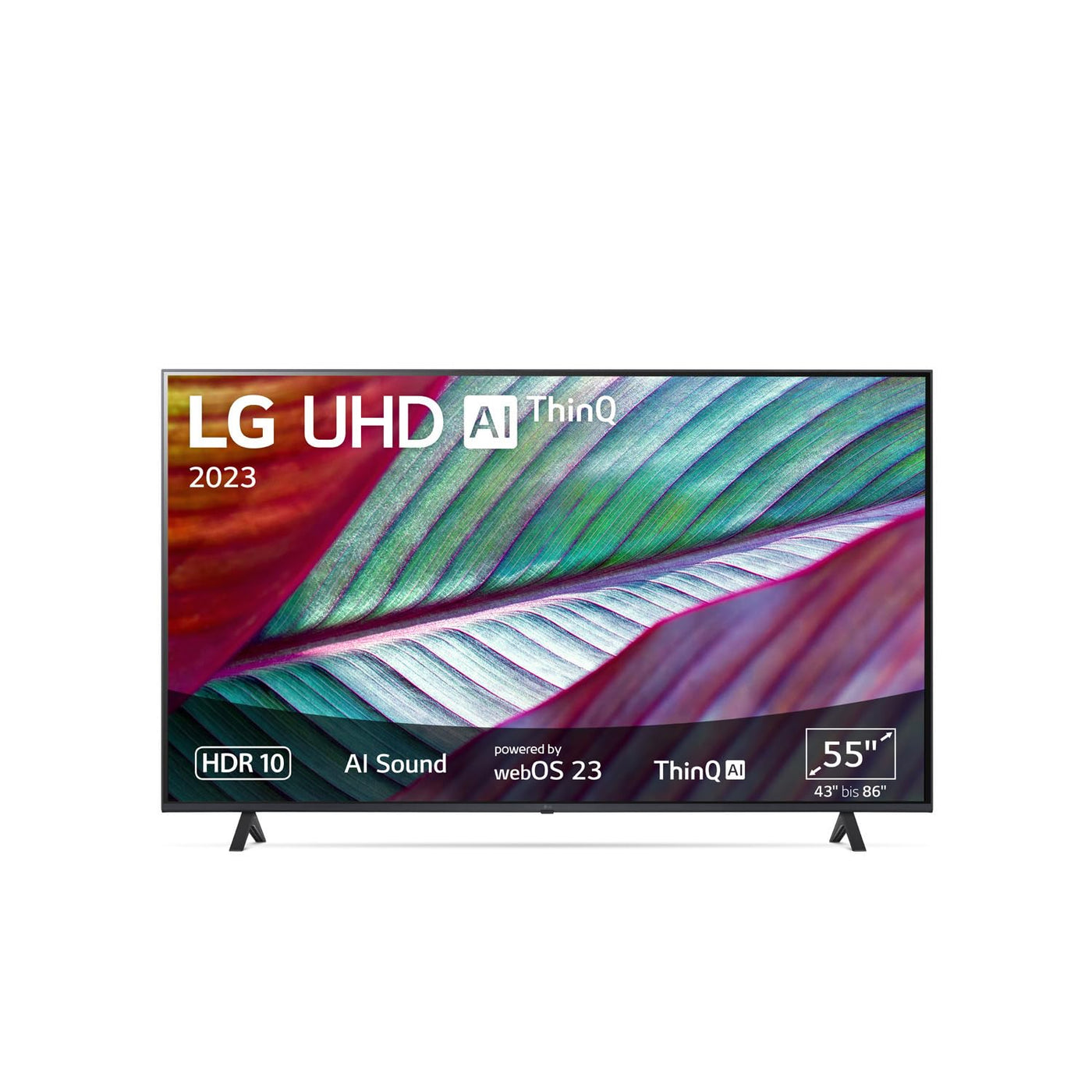 LG 55UR75006LK 139 cm (55 Zoll) UHD Fernseher (Active HDR, 60 Hz, Smart TV) [Modelljahr 2023]