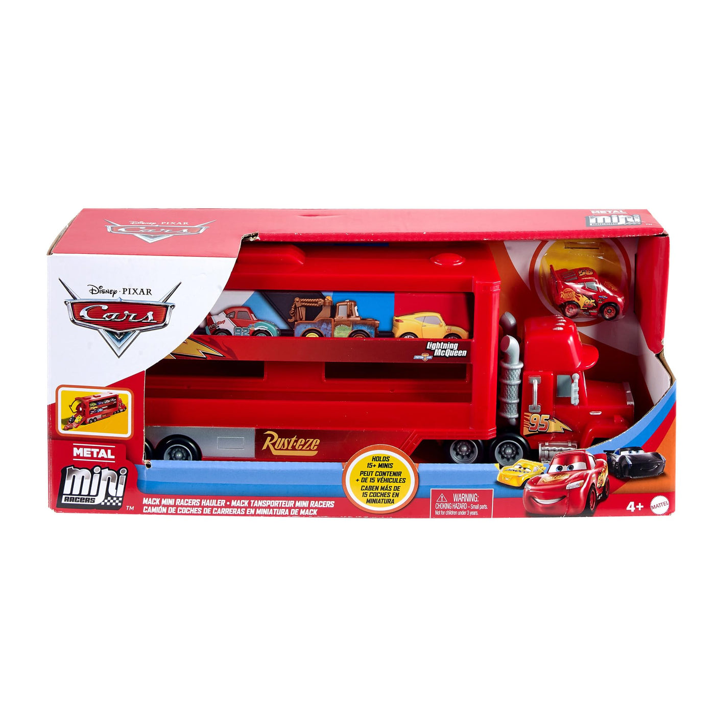 Mattel Disney Pixar Cars - Mini Racer Transporter Sortiment mit Mini Fahrzeug, Spielzeug ab 4+ Jahren GNW34