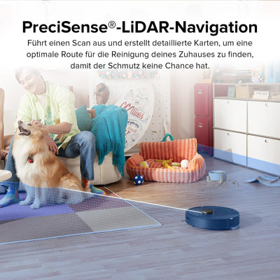 roborock Q5 Pro Saugroboter mit DuoRoller-Bürste, 5500Pa Saugkraft, 770mL Staubbehälter, 180mL Wassertank, Staubsauger Wischroboter PreciSense-LiDAR-Navigation Teppiche Tierhaare App/Alexa, Schwarz
