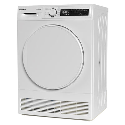 Telefunken T-11-400-W Kondenstrockner / 7kg Trockner mit 15 Programmen, Startzeitvorwahl, Knitterschutz & reversierenden Trommelbewegungen, weiß