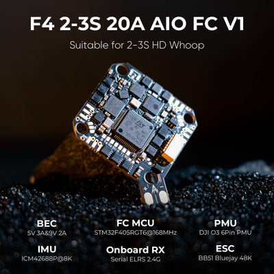 BETAFPV Pavo20 Pro Bürstenlos Whoop Quadrocopter mit HD Digital Halterung, kompatibel mit O4 Air Unit Pro, mit 1104 7200KV Motor, F4 2-3S 20A FC, COB LED-Streifen für FPV Freestyle Shooting