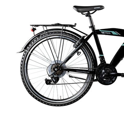 ZÜNDAPP M726 Mountainbike 26 Zoll Fahrrad 160-175 cm MTB Hardtail Jugendfahrrad 21 Gang (schwarz, 43cm)