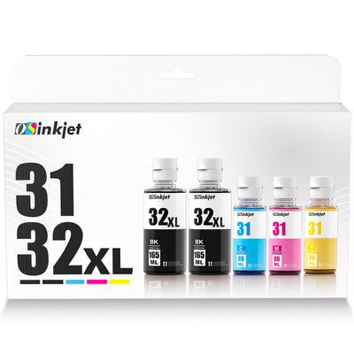 Osinkjet Druckertinte 31 32XL Kompatibel für HP Smart Tank Plus 555 Drucker, Tinte 31 32 XL für Smart Tank 5105 7005 7605 7305 7006 7306 5106 5107 455 515 519 530 558 559 570 655 670 750 790 Drucker