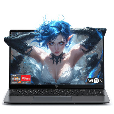 Tivique Laptop,15,6 Zoll,Ryzen 7 7730U Prozessor,bis zu 4.5GHz,16 GB RAM 512 GB SSD,NVMe PCIe 3.0,Unterstützt 4 TB SSD-Erweiterung,Gaming Laptops, Leichtgewicht,WiFi6, HDMI