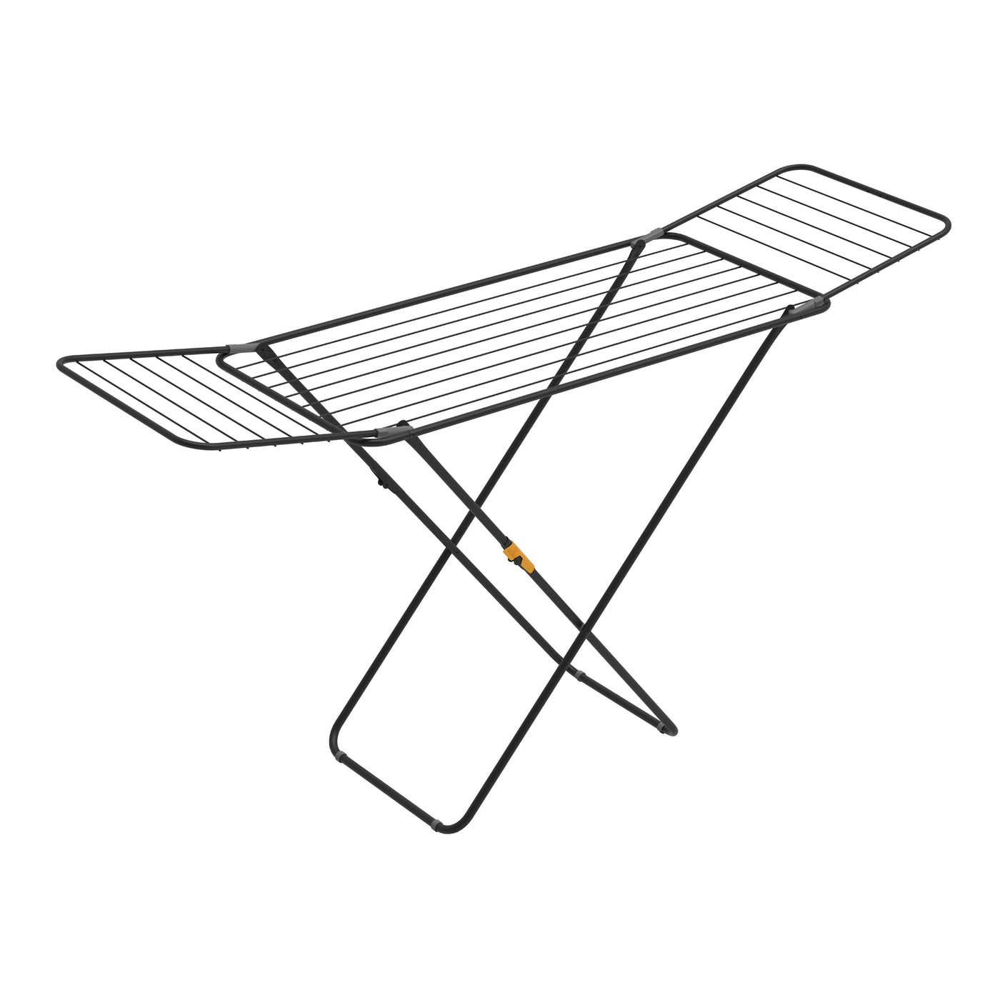 Rörets Wäscheständer Sussi Black – verriegelbare Flügel – Sicherheitssperre – 52x176x96cm – 18 m Trockenfläche - Design und Qualität von Schwedens stärkster Trockenständermarke, für Bekleidung