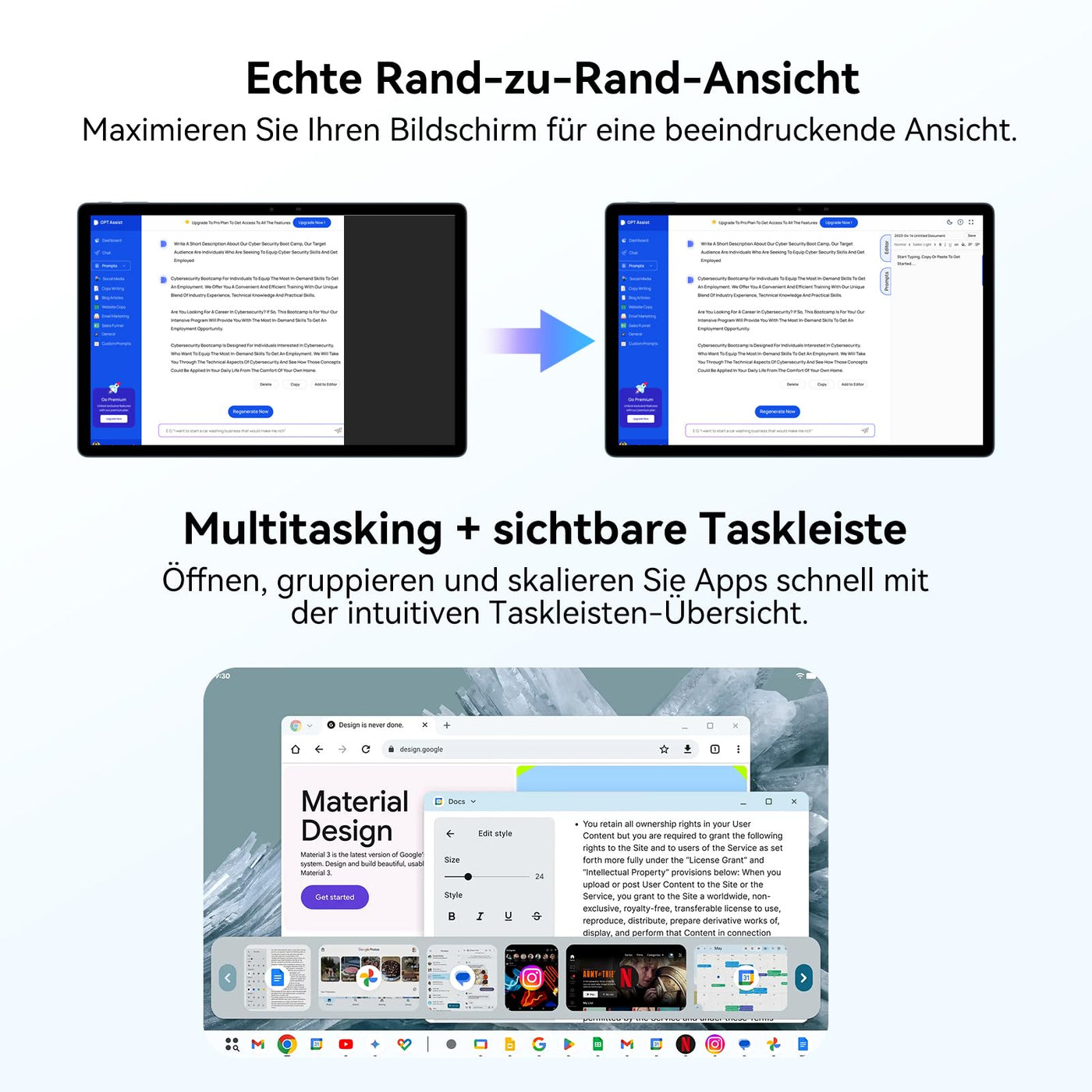 Blackview MEGA8 Android 16 Tablet 13 Zoll,36GB RAM+256GB ROM,90Hz 2K FHD Großes Display,4G LTE + 5G WiFi Gaming Tablet PC,Octa Core T620,50MP+13MP Dual AI Camera,11000mAh Akuu,Face ID