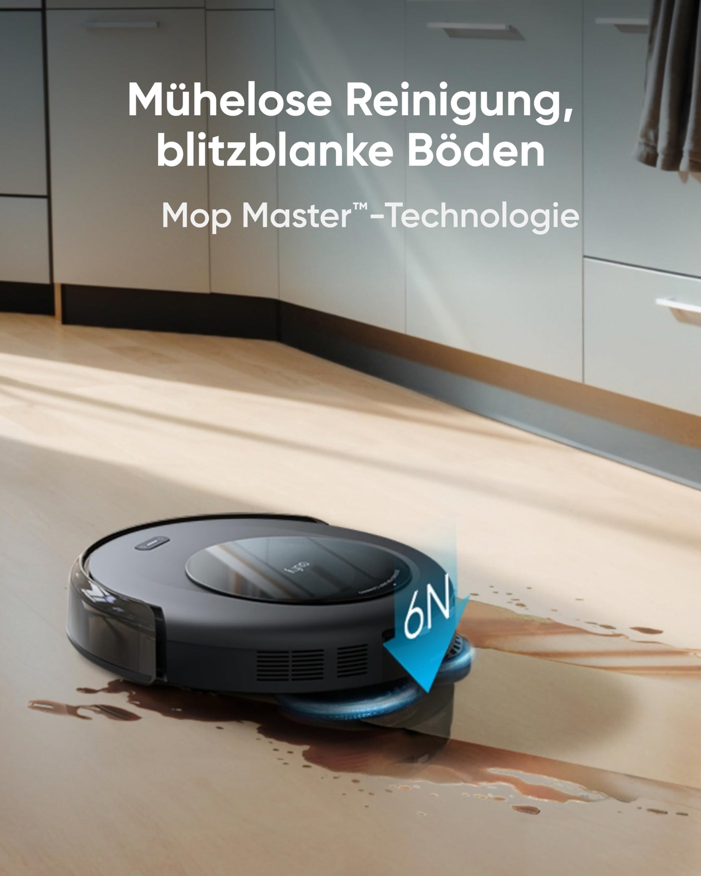 eufy Saugroboter Omni C20 mit All-in-One-Station, Auto-Entleerung, Auto-Wasch- und Trocknungsfunktion, 7.000Pa Starke Saugleistung, 8,5cm Ultraflaches Design, Staubsauger Roboter mit Wischfunktion
