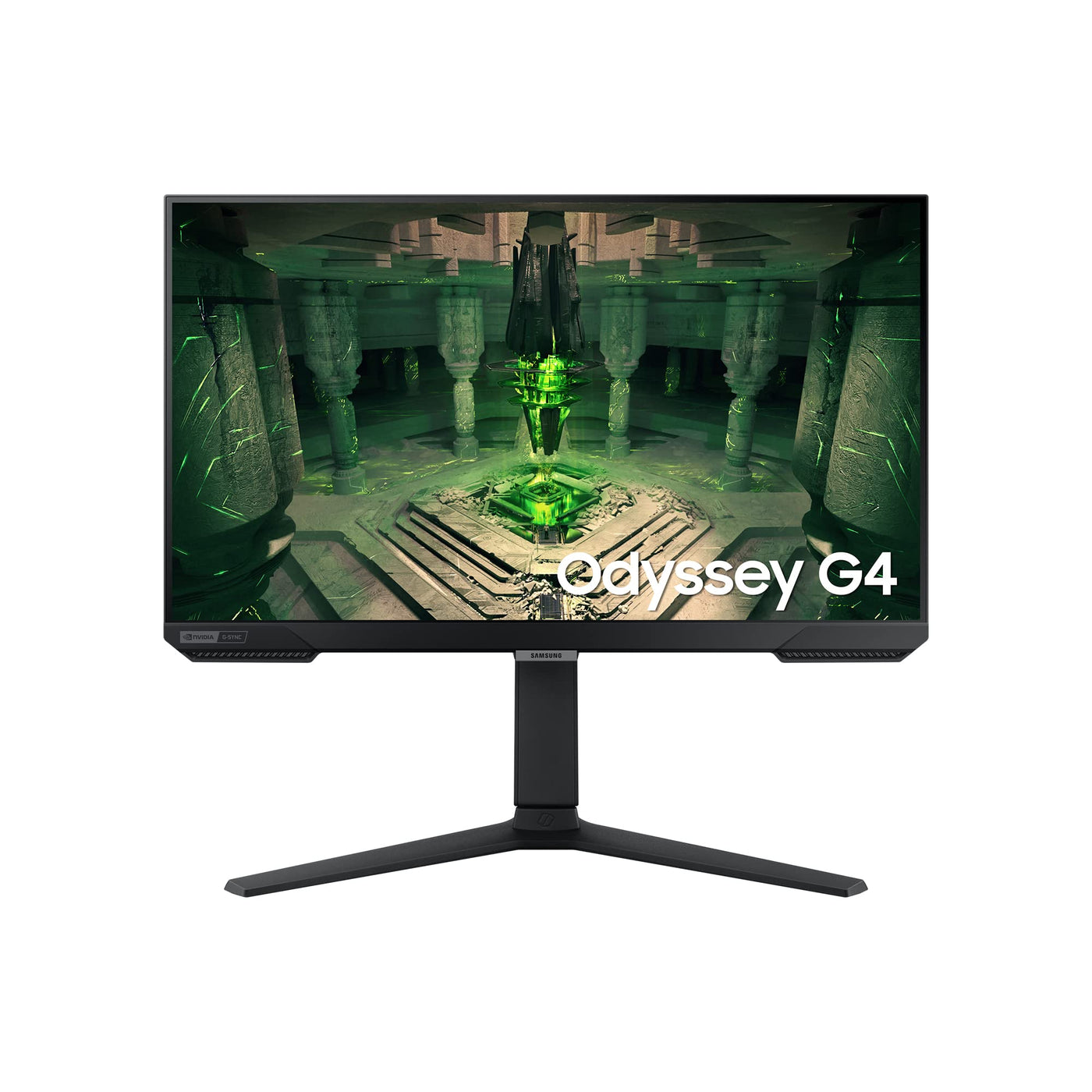 Samsung Odyssey G4B Gaming Monitor LS25BG400EU, 25 Zoll, IPS-Panel, Full HD-Auflösung, AMD FreeSync Premium, G-Sync kompatibel, 1 ms (G/G) Reaktionszeit, Bildwiederholrate 240 Hz, Schwarz