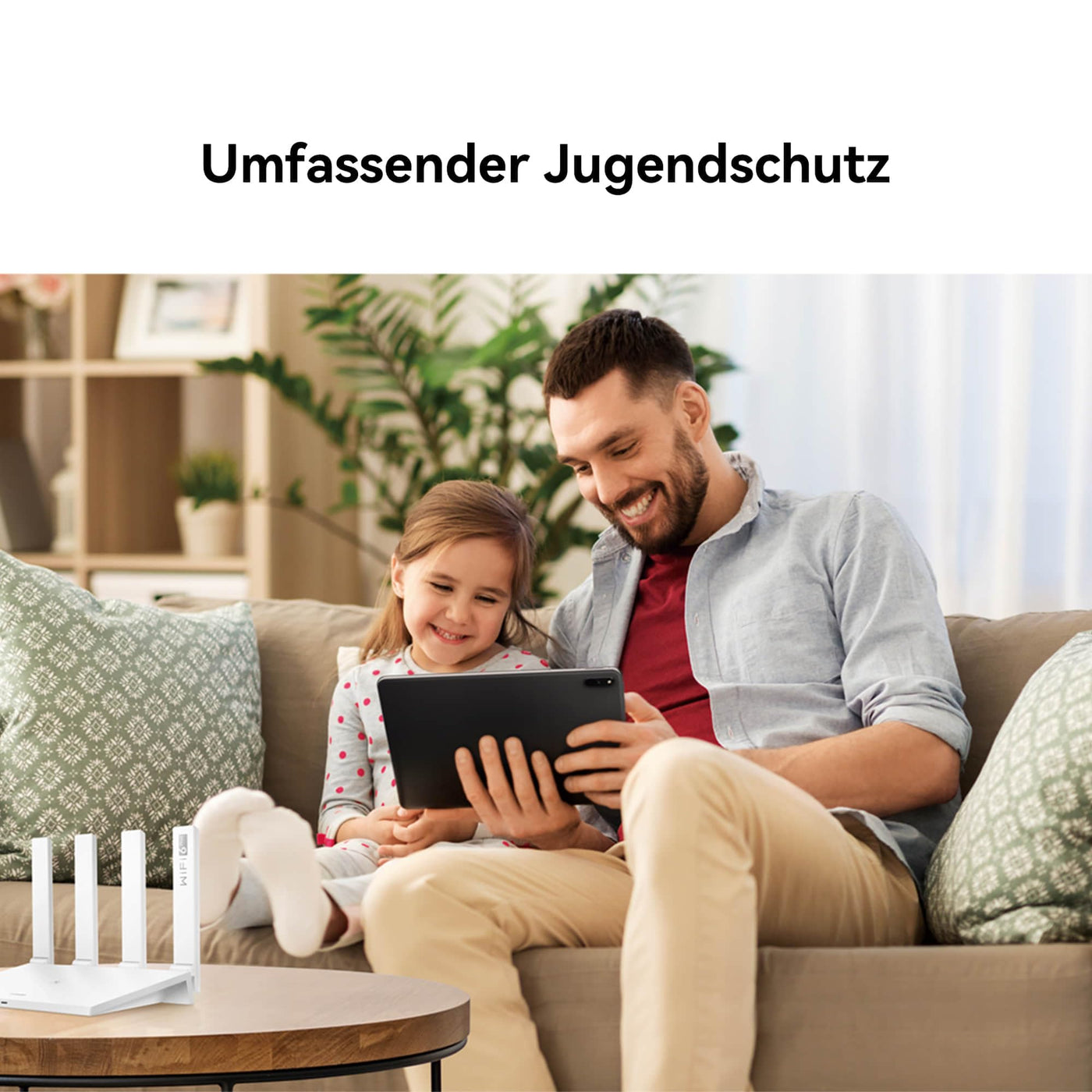 HUAWEI WiFi AX3, Wi-Fi 6 AX3000 Router, Dual-Band, 4 WAN/LAN automatisch Adaptive GE-Ports, HomeSec™ Sicherheit, Keine DSL-Funktion, Ideal für Gaming auf Xbox/PS5/Steam und 8K, exklusiv bei Amazon