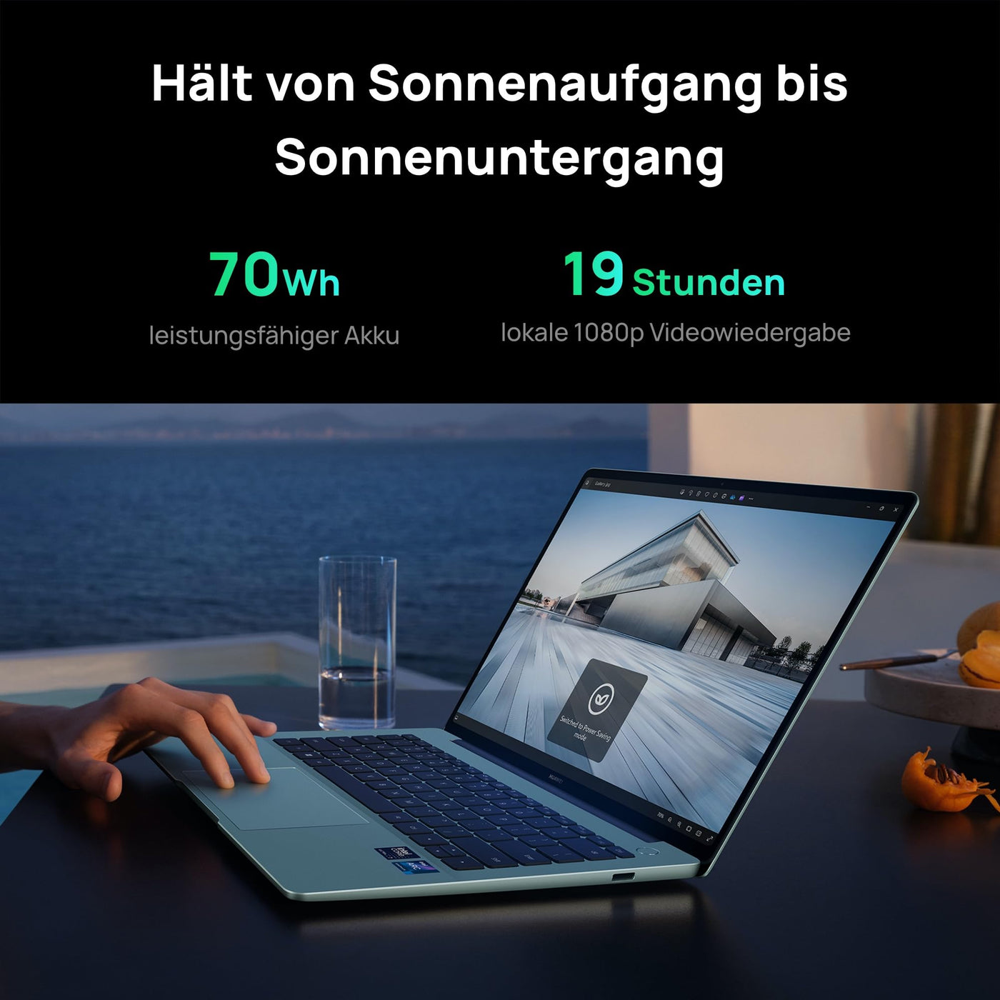 HUAWEI MateBook 14 Laptop, 14.2" 2,8 K OLED Handschrift-Bildschirm mit Touchsteuerung, Ultraschlankes Design, Intel Core Ultra 7 Processors, 16GB+1TB, 19-Hour Continuous Video Playback, Grün