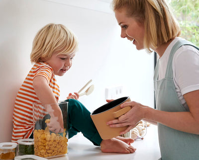 Mepal 4-teiliges Set Vorratsdosen mit Deckel - Lebensmittelbehälter Rechteckige - Küchenorganizer aus Kunststoff - Vorratsbehälter Luftdicht - 4 x 1000 ml - White