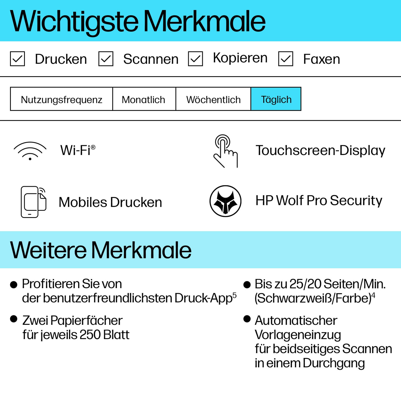 HP OfficeJet Pro 9132e Multifunktionsdrucker, 30€ Cashback, 3 Monate gratis drucken mit HP Instant Ink inklusive, HP+, Drucker, Scanner, Kopierer, Fax, WLAN, LAN, Duplex, Airprint, Grau-Weiß