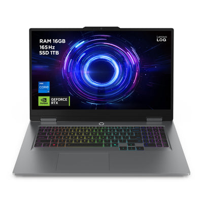 Lenovo LOQ Gaming AI Laptop | 17.3" Full HD 165Hz Display | NVIDIA GeForce RTX 5070 | Intel Core i7-14700HX | 16GB RAM | 1TB SSD | Win11 | QWERTZ | 24-Zonen-RGB-Tastatur | Grau | 3 Monate GamePass