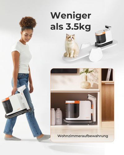 uwant B200 SE, Polsterreiniger gerät, Schwebemagnetmotor-Technologie, geeignet für die Reinigung von Sofas, Teppichen, Matratzen, 12000Pa, 69db