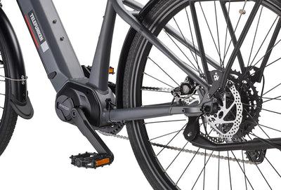 TELEFUNKEN E-Bike Herren 27,5 Zoll, Elektrofahrrad Mittelmotor, 9-Gang Kettenschaltung, Hydr. Scheibenbremsen, Pedelec SUV-Bike inkl. Fahrradschloss