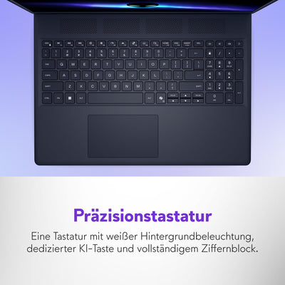 Alienware 16 Aurora Gaming Laptop AC16250 16" WQXGA 120Hz 100% sRGB Display, Intel Core 7 240H Series 2, NVIDIA GeForce RTX 5060, 16GB RAM, 1TB SSD, Windows 11 Home, Weiß beleuchtete QWERTZ-Tastatur
