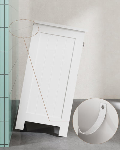 KIMENICH Waschbeckenunterschrank, Unterschrank, Waschbecken mit Unterschrank, Badezimmerschrank mit 2 Türen, Badschrank, 60 x 30 x 60 cm, Weiß