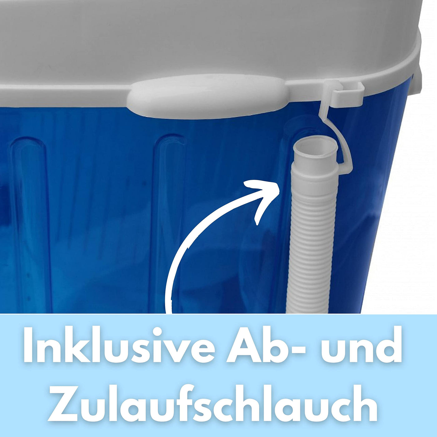 Steinborg Mini Waschmaschine mit Schleuder | Waschautomat bis 3 KG | Reisewaschmaschine | Miniwaschmaschine | Camping Mobile Waschmaschine | Toploader | (1 Kammer)