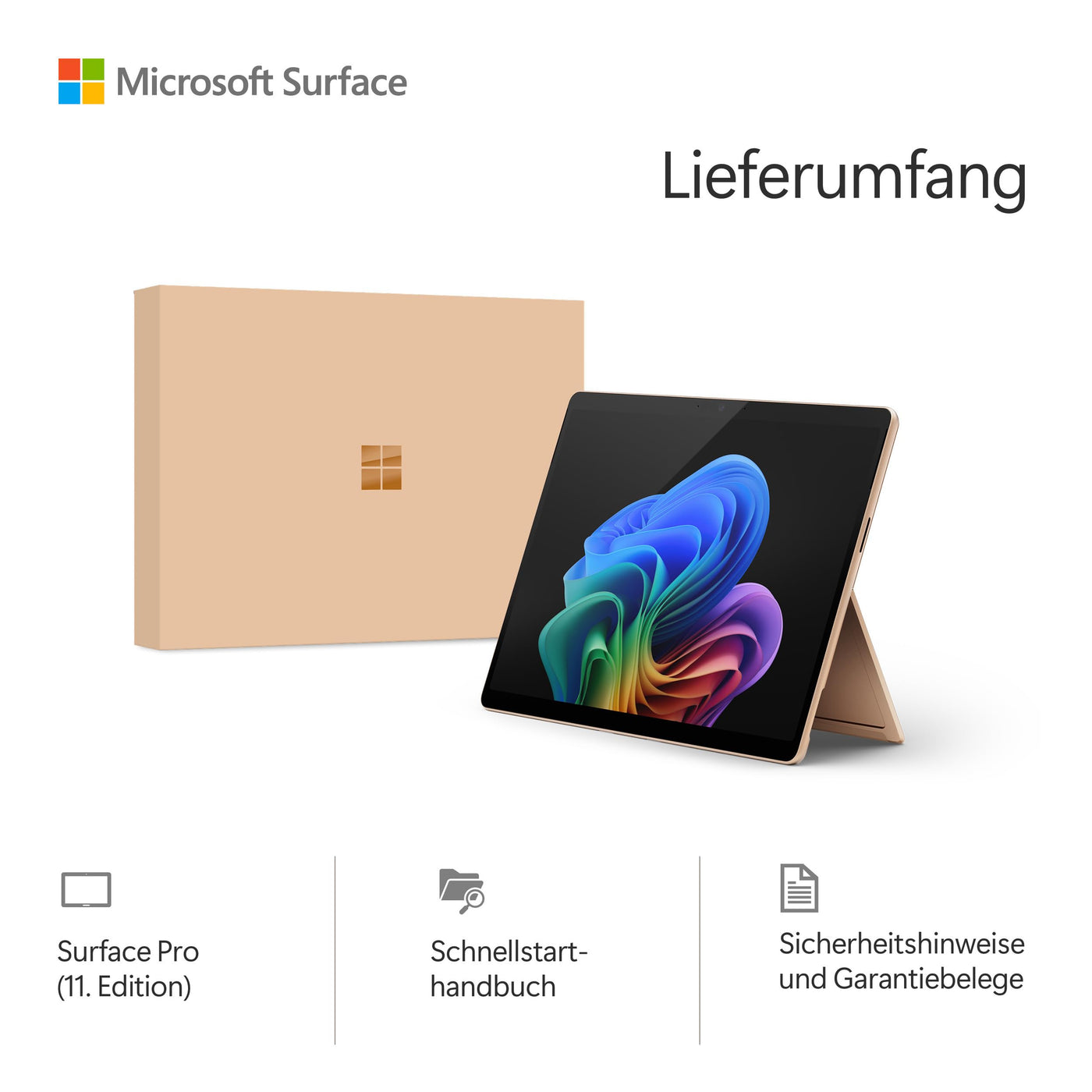 Microsoft Surface Pro (Charger Not Included), Copilot Plus PC, Touch Screen OLED 13, Snapdragon X Elite, 16GB RAM, SSD 512GB, Model, 11th Edition, Dune