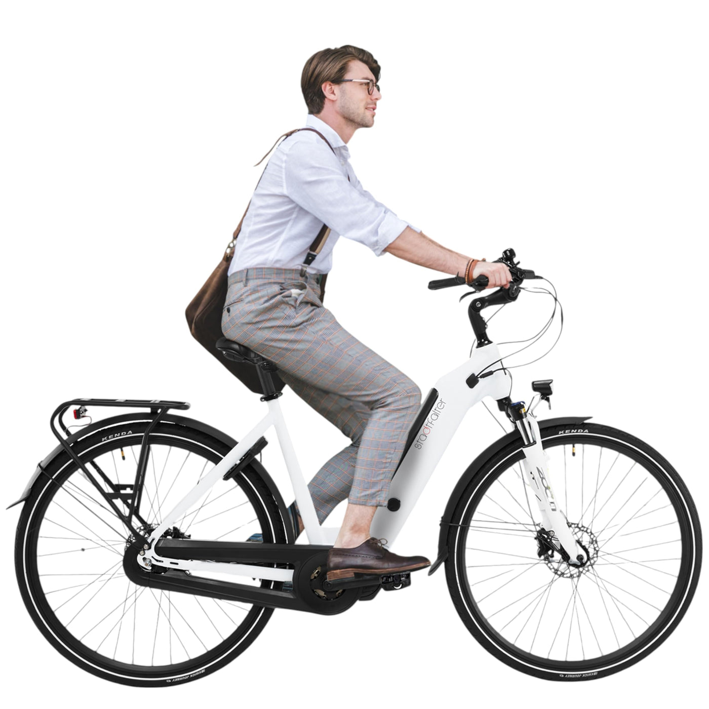 AsVIVA E-Bike B14 Stadtfalter 28 Zoll Citybike - Hollandrad für Damen & Herren | Elektrofahrrad Pedelec 25km/h | Tiefeinsteiger | 250W Motor - 36V 17.5 Ah mit bis zu 150 km Reichweite