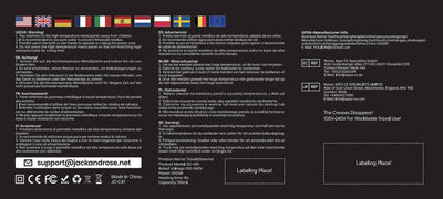 Reise Dampfglätter mit weltweiter Spannung(100-240V), Tragbare Steamer für Kleidung, 2-in-1 Reisebügeleisen 1000W Steam iron, 15s schnelles Aufheizen Steamer dampfglätter für Globale Reisen & Zuhause