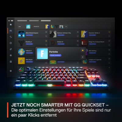SteelSeries Apex Pro TKL Wireless Gen 3 - HyperMagnetic Gaming-Tastatur - OmniPoint 3.0 Switches - Anpassbares Ansprechverhalten - Sofort einsetzbare Presets - Rapid Tap/SOCD - OLED - DE QWERTZ Layout
