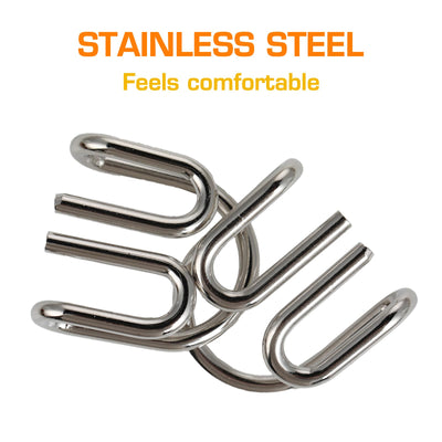 24-teiliges Metallpuzzle Set, Knobelspiele für Erwachsene, Geduldsspiel für Erwachsene, Geschicklichkeitsspiele, Geduldspiele für Kinder, IQ Puzzle 3D Brainteaser, Geschenkidee für alle Altersgruppen