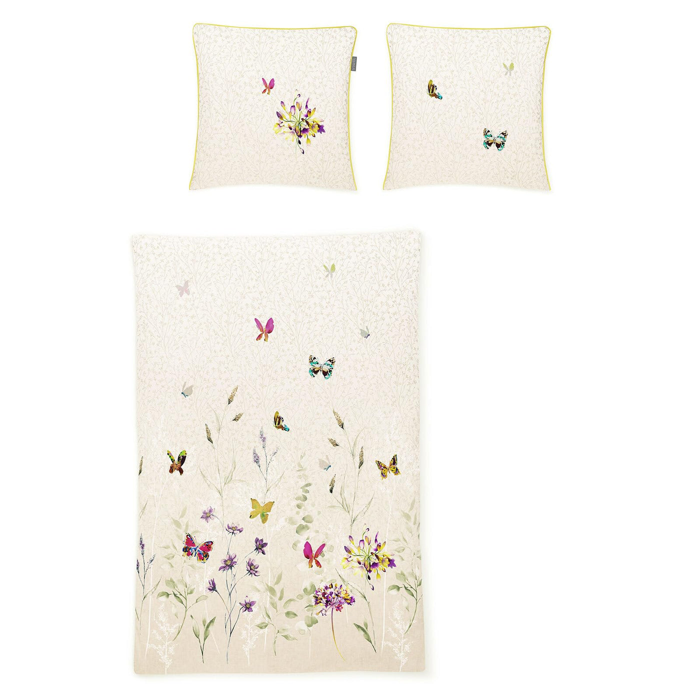 Irisette Mako-Satin Bettwäsche Glamour Ludvika Multi 1 Bettbezug 155 x 220 cm + 1 Kissenbezug 80 x 80 cm