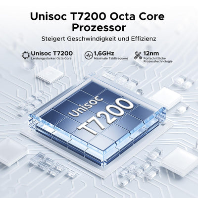 DOOGEE Tab A9+ Android 15 Tablet 11 Zoll, T7200 Octa Core 8580mAh, 20GB RAM+64GB ROM(TF 2TB), 90Hz, 13MP + 5MP Gaming Tablets mit Tastatur, Stift, Maus, Hülle, WiFi 5/WidevineL1/Face ID/OTG, Schwarz