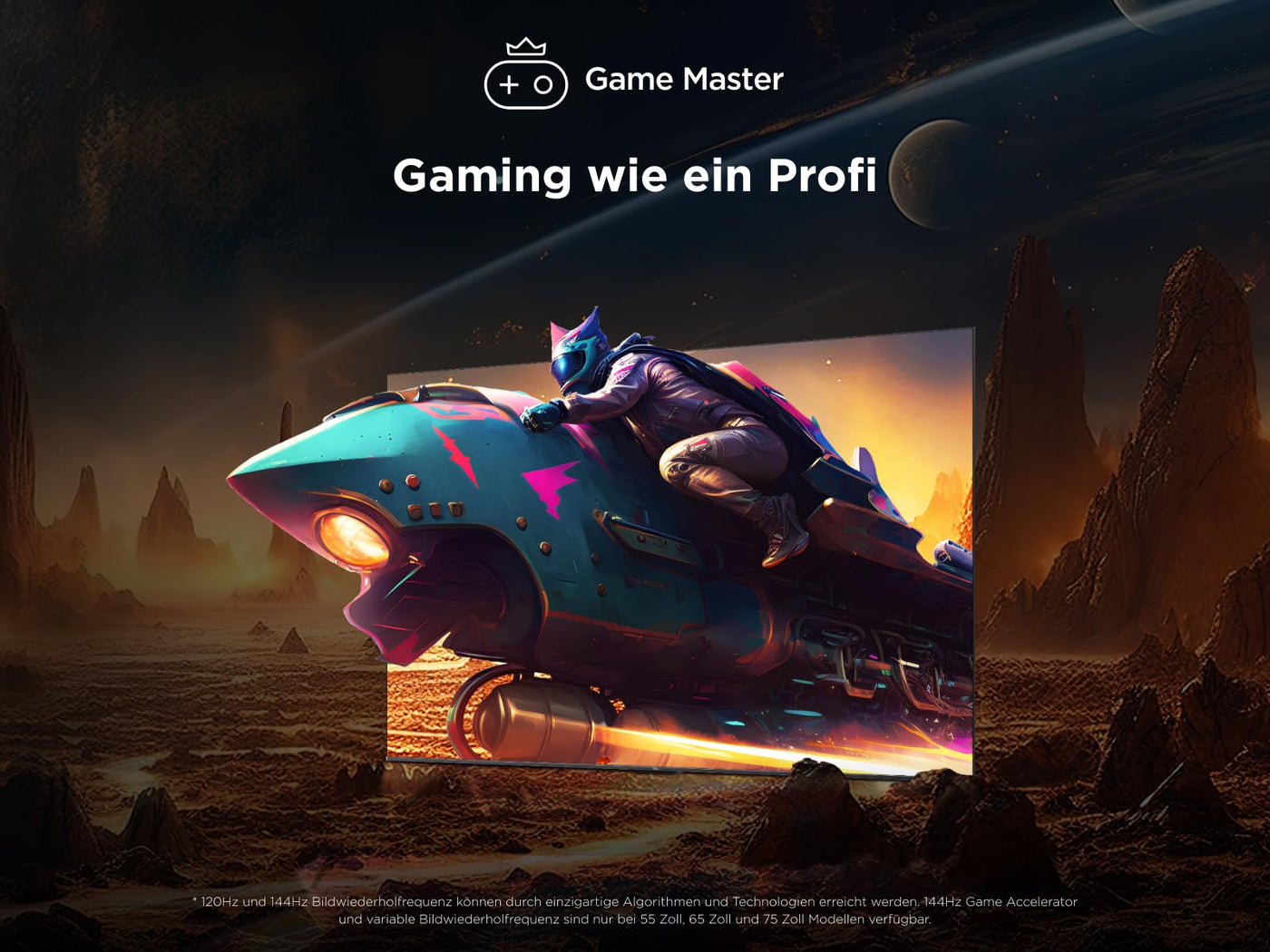 TCL 50C61KS 50 Zoll, QD-Mini LED TV, 4K UHD, Smart Google Fernseher mit, Dolby Atmos und Game Master