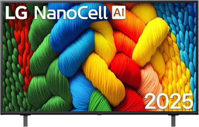 LG 50NANO80A6B TV 50 Zoll (127 cm) 4K NanoCell AI TV (α7 Gen8 4K AI Prozessor, webOS 25, 60Hz) [Modelljahr 2025]