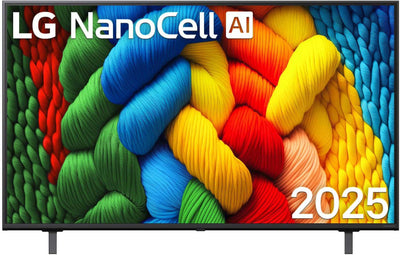 LG 50NANO80A6B TV 50 Zoll (127 cm) 4K NanoCell AI TV (α7 Gen8 4K AI Prozessor, webOS 25, 60Hz) [Modelljahr 2025]