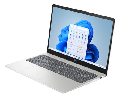 HP Laptop | 15,6" FHD Display | Intel N100 | 4 GB DDR4 RAM | 128 GB UFS | Intel UHD Graphics | Windows 11 Home im S-Modus | QWERTZ | Natural Silver