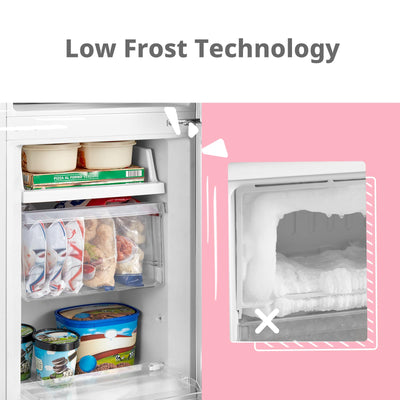 Comfee RCB169WH2(E) Kühl-/Gefrierkombination/150 cm Höhe/Low Frost/Einstellbare Kühlschranktemperatur/LED-Licht/195 kWh/Jahr/115L Kühlteil/59L Gefrierteil/Weiß