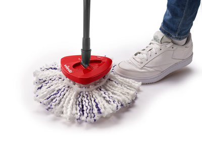 Vileda Turbo 3in1 Komplett Set, Wischmopp mit 3in1 Mikrofaser-Moppkopf, Eimer mit Schleuder, Teleskopstiel: 85 – 123 cm, entfernt 99% der Bakterien, nachhaltiges Wischsystem, Vileda Love it Clean