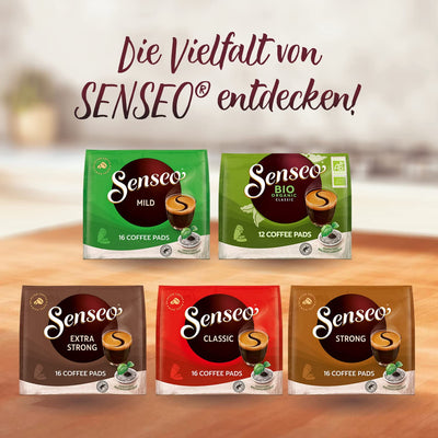 Senseo Pads Classic - Kaffee RA-zertifiziert - 10 Packungen x 16 Kaffeepads