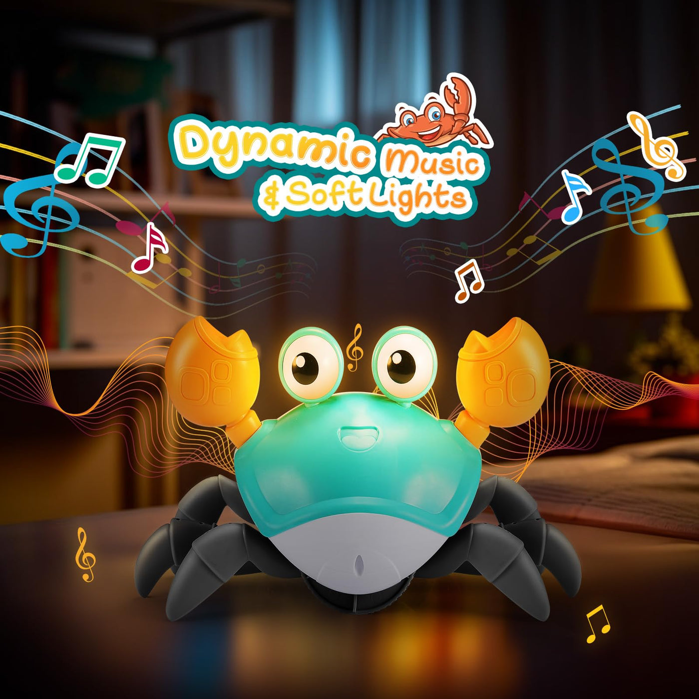 Adeokay Krabbe Baby Spielzeug ab 1 2 3 Jahr, Spielzeug ab 6 7 8 9 10 Monate Kinderspielzeug ab 1-3 Jahre Junge Mädchen Geschenk für Kinder Tummy Time Toys Krabbelspielzeug Baby Ostergeschenke Kinder